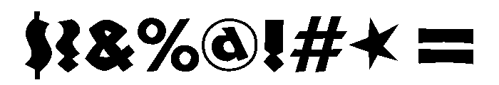 KochGrotesk 14Mittel Font OTHER CHARS