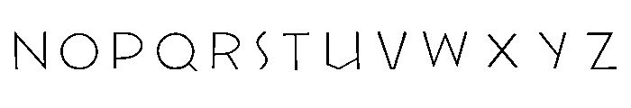 KochLichteGrotesk Inline Font UPPERCASE