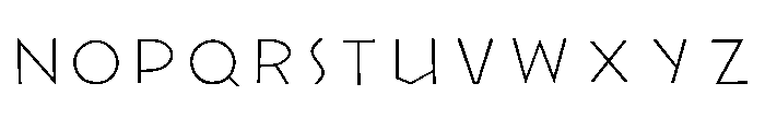 KochLichteGrotesk Line Font UPPERCASE