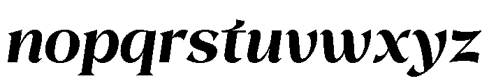 Kokoro BoldItalic Font LOWERCASE