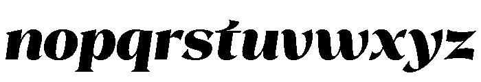 Kokoro HeavyItalic Font LOWERCASE