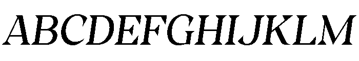 Kokoro Italic Font UPPERCASE
