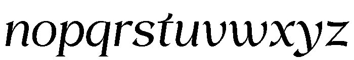 Kokoro Italic Font LOWERCASE