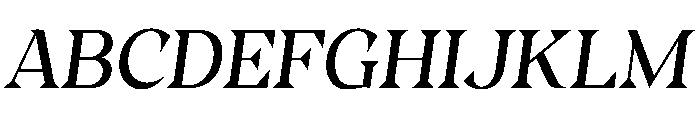 Kokoro RegularItalic Instance 294dc304 Font UPPERCASE
