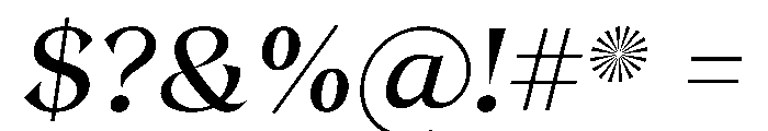 Kokoro RegularItalic Instance Font OTHER CHARS