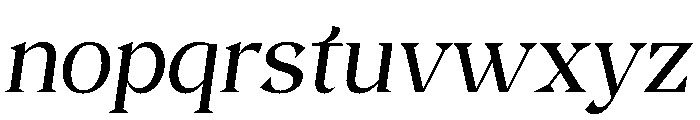 Kokoro RegularItalic Instance Font LOWERCASE