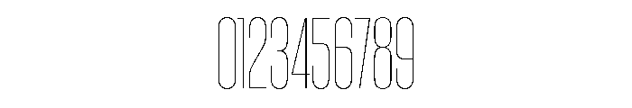 Kommissar X Condensed Thin Font OTHER CHARS