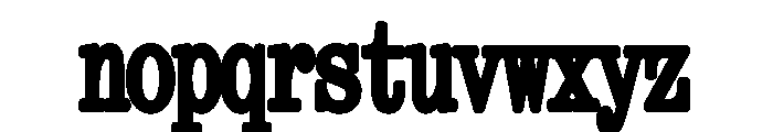 Kommuna NarrowBold Font LOWERCASE