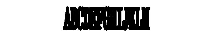 Kommuna UltraNarrowBold Font UPPERCASE