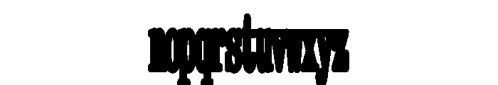 Kommuna UltraNarrowBold Font LOWERCASE