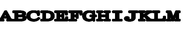 Kommuna UltraWideBlack Font UPPERCASE