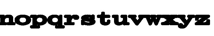Kommuna UltraWideBlack Font LOWERCASE