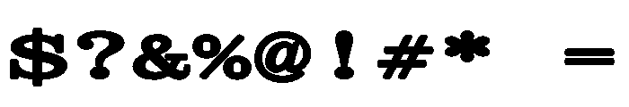 Kommuna UltraWideBold Font OTHER CHARS