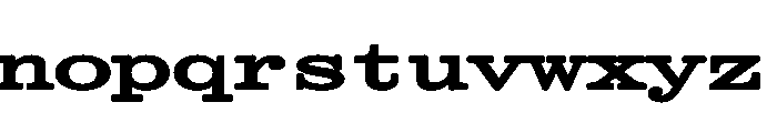 Kommuna UltraWideBold Font LOWERCASE