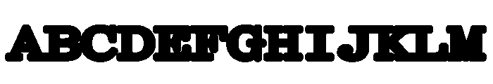 Kommuna WideBlack Font UPPERCASE