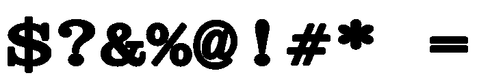 Kommuna WideBold Font OTHER CHARS