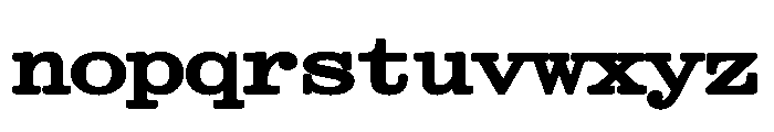 Kommuna WideBold Font LOWERCASE