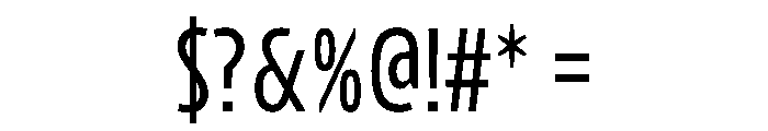 Konsole1.0 Condensed Font OTHER CHARS