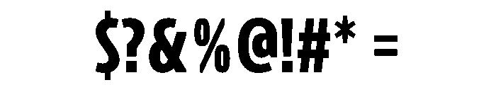 Konsole1.0 CondensedBold Font OTHER CHARS