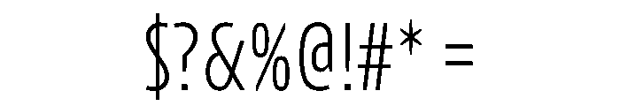 Konsole1.0 CondensedLight Font OTHER CHARS