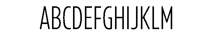 Konsole1.0 CondensedLight Font UPPERCASE