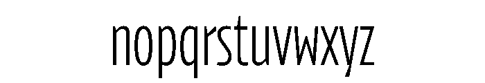 Konsole1.0 CondensedLight Font LOWERCASE