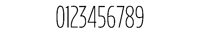 Konsole1.0 CondensedThin Font OTHER CHARS