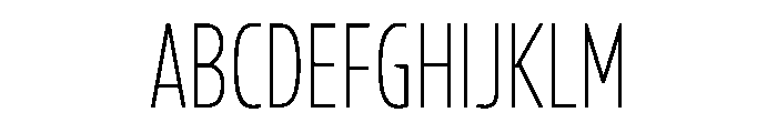 Konsole1.0 CondensedThin Font UPPERCASE