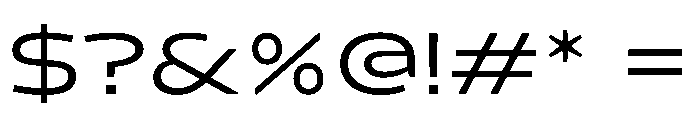 Konsole1.0 Expanded Font OTHER CHARS