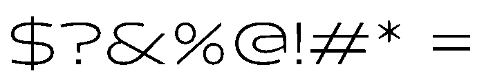 Konsole1.0 ExpandedLight Font OTHER CHARS