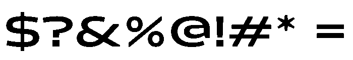 Konsole1.0 ExpandedSemibold Font OTHER CHARS