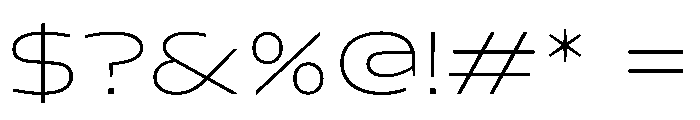 Konsole1.0 ExpandedThin Font OTHER CHARS