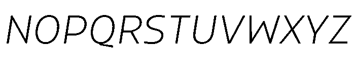 Konsole1.0 LightItalic Font UPPERCASE