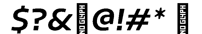 Konsole1.0 SemiboldItalic Font OTHER CHARS