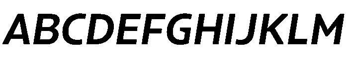 Konsole1.0 SemiboldItalic Font UPPERCASE