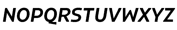 Konsole1.0 SemiboldItalic Font UPPERCASE