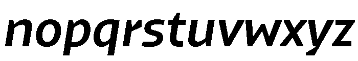 Konsole1.0 SemiboldItalic Font LOWERCASE
