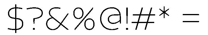 Konsole1.0 Thin Font OTHER CHARS