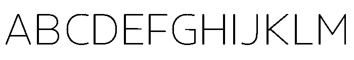 Konsole1.0 Thin Font UPPERCASE