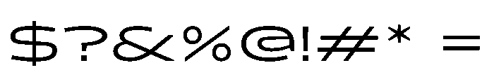 Konsole1.0 Wide Font OTHER CHARS