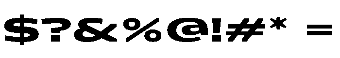 Konsole1.0 WideBold Font OTHER CHARS