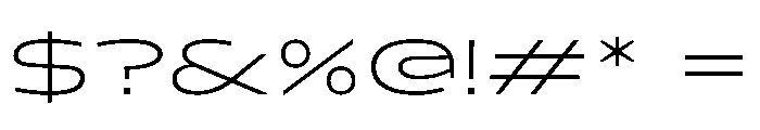 Konsole1.0 WideLight Font OTHER CHARS