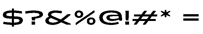Konsole1.0 WideSemibold Font OTHER CHARS