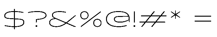 Konsole1.0 WideThin Font OTHER CHARS