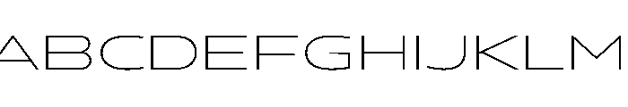 Konsole1.0 WideThin Font UPPERCASE