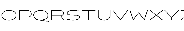Konsole1.0 WideThin Font UPPERCASE
