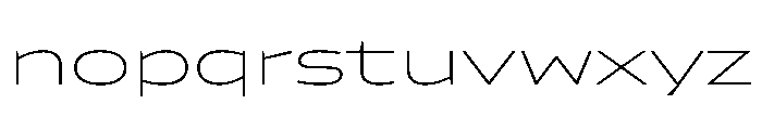 Konsole1.0 WideThin Font LOWERCASE