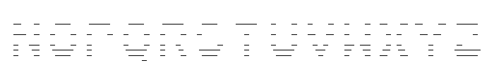 Kosmos Laser Font LOWERCASE