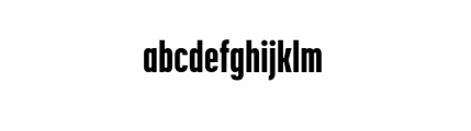 Korolev Complete Compressed Heavy Font LOWERCASE