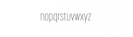 Korolev Complete Compressed Thin Font LOWERCASE